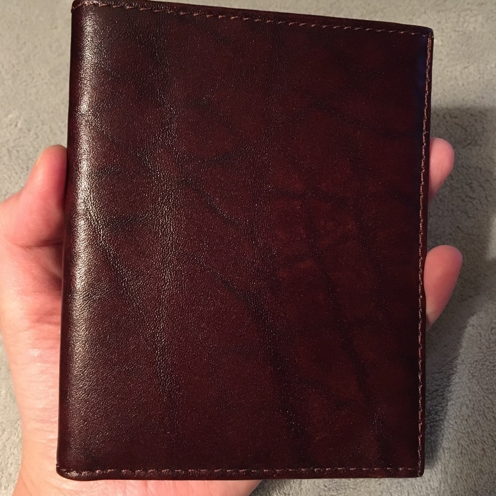 Brown leather wallet